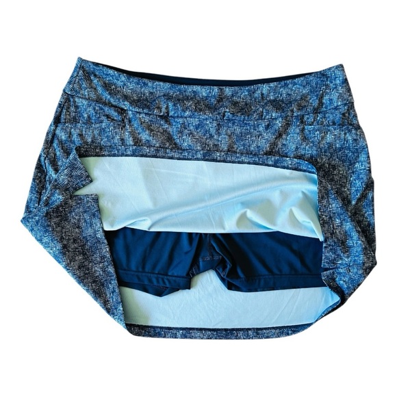 Adidas Blue Patterned Golf Skort - Picture 4 of 9